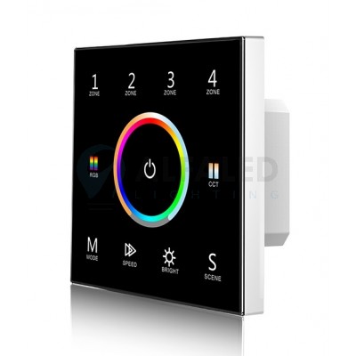 Bezdrôtový vstavaný 4 zónový RGB+Dual White ovládač ATTRACTIVE - Black