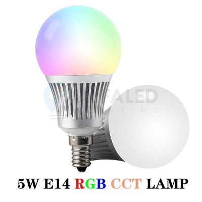 LED žiarovka CLEVER RGB+Dual White 5,5W E14 