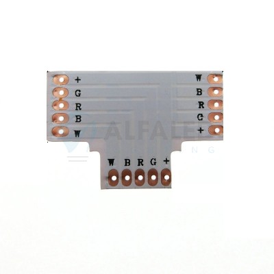 T konektor spájkovací pre RGBW LED pásy 