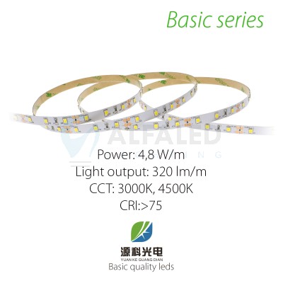 LED pás BASIC series 4,8W/12V, 60 LED/m 2835