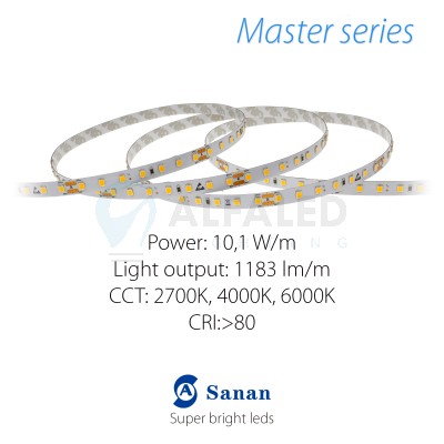 LED pás MASTER series 10,1W/24V, 98 LED/m 2835