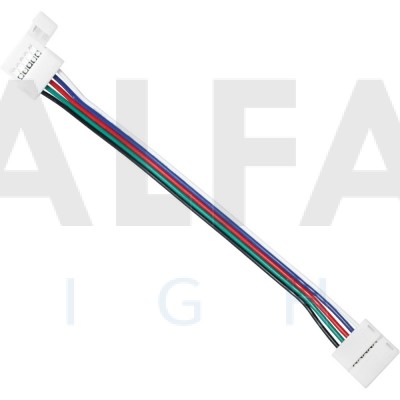 Spájací konektor zaklapávací pre 12mm RGBW LED pásy - 20cm