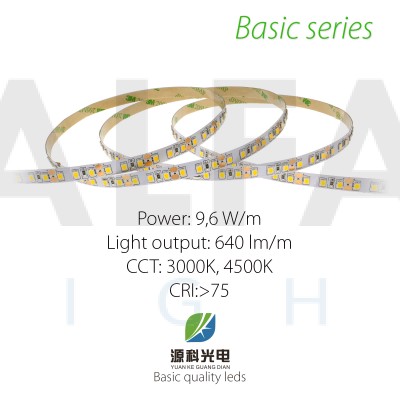 LED pás BASIC series 9,6W/12V, 120 LED/m 2835