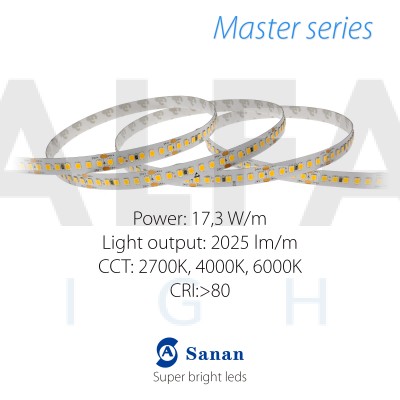 LED pás MASTER series 17,3W/24V, 168 LED/m 2835
